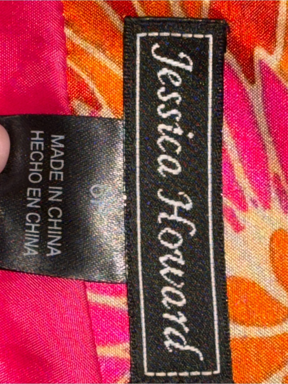 Jessica Howard Pink & Orange Floral Shift Dress size 6P - Picture 8 of 10
